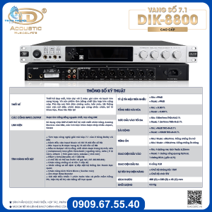 Vang số TD Acoustic DIK8800