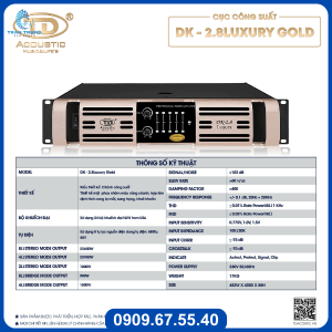 Cục đẩy TD Acoustic DK 2.8 Lurury Gold