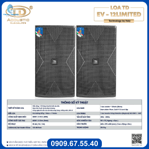Loa Karaoke TDAcoustic EV12 Limited