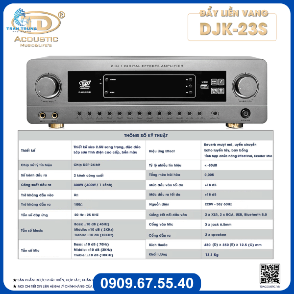 Đẩy liền vang TD Acoustic DJK-23S