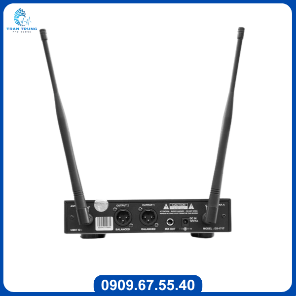 Mặt sau Micro không dây ProLAB DX-1717 Mặt sau Micro không dây ProLAB DX-1717