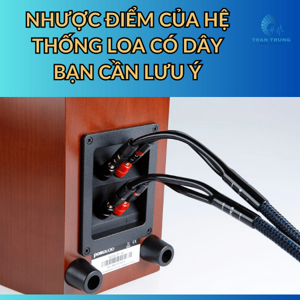 NHƯỢC ĐIỂM CỦA HỆ THỐNG LOA CÓ DÂY BẠN CẦN LƯU Ý