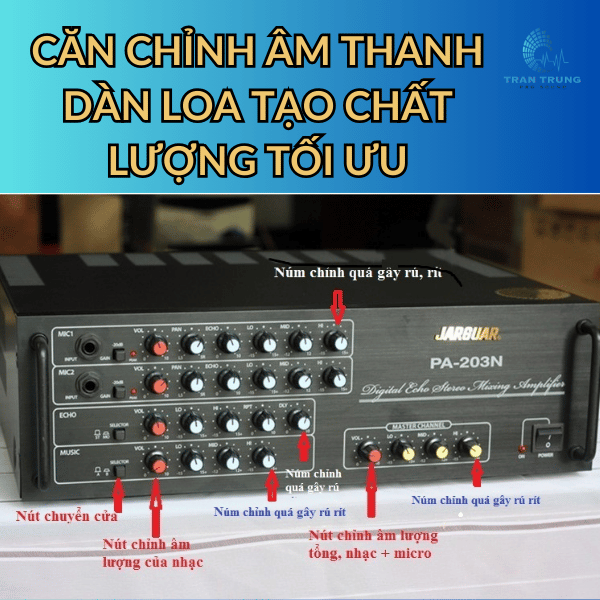 CĂN CHỈNH ÂM THANH DÀN LOA TẠO CHẤT LƯỢNG TỐI ƯU